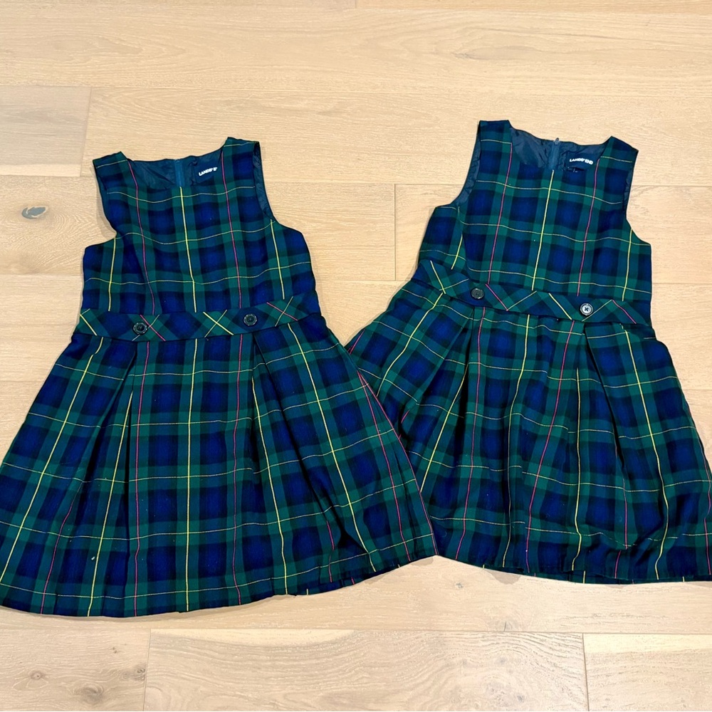 Land’s End plaid uniform jumpers size 12